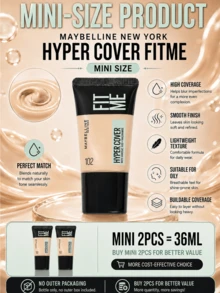 Maybelline 美寶蓮訂製粉底液無瑕版 102 ,18ml*3pcs,添加水楊酸與菸鹼醯胺,控油細膩膚質,質地輕薄服貼文。高遮瑕力輕鬆遮蓋痘印、泛紅瑕疵,反覆疊塗不厚重,打造柔霧霧面妝面。長效持妝防暗沉,黃皮日常底妝優選,通勤、油皮上妝適配。 - 客製化粉底液無瑕版 102 18ml - 查看 6