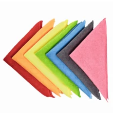 10/20/30pcs/Pack Multicolor Cleaning Microfiber Towel Set - 9.8inch*9.8inch Size, Available In Different Quantities, Kitchen, Bathroom, Home, Household - Multicolor - View 9