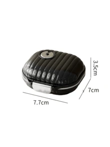 1/2 Pack 7-Compartment Large Capacity Pill Box, Airtight Vitamin Supplement Organizer, Home Travel Daily Pill Container - Multicolor - View 16