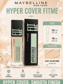 Maybelline 美寶蓮訂製粉底液無瑕版 202,分30ml和18ml兩種規格,添加水楊酸與菸鹼醯胺,控油細膩膚質,質地輕薄服帖。高遮瑕力輕鬆遮蓋痘印、泛紅瑕疵,反覆疊塗不厚重,打造柔霧霧面妝面。長效持妝防暗沉,黃皮日常底妝優選,通勤、油皮上妝適配。 - 客製化粉底液無瑕版 202 - 查看 2