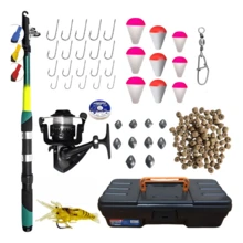 Complete Fishing Kit Telescopic Rod + Ul Reel + Bait - Green - View 8