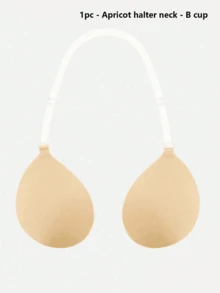 1/2 pezzi Nuovo reggiseno senza spalline senza cuciture push-up, con spalline regolabili, reggiseno invisibile, adatto per abito da sposa, top senza spalline e abito senza schienale - Multicolore - Visualizzare 12