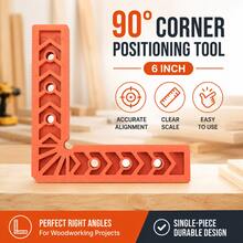 90 Degree Right Angle Positioning Tool, Right Angle Fixing Auxiliary Positioning Tool, Woodworking Splicing Tool Fixing Clamp, L-Shaped Right Angle Ruler - 1pc 6 Inch 90 Degree Right Angle Positioning Tool - C - View 1