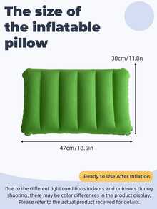 Square Inflatable Travel Pillow Neck Support For Men And Women Lumbar Cushion Ideal For Camping Beach Tent Rest Long Flights Road Trips Comfortable Aviation Accessory Elegant Travel Gear Inflatable Material Camping Essentials Travel Essential - Multicolor - View 15