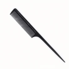 1/3/6 piezas Peine de acero inoxidable, adecuado para uso en el hogar y salón, kit de herramientas para peinado - Negro - Ver 10