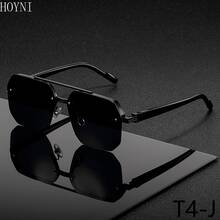HOYNI 1 Pair Elegant Men's Large Frame Metal Double-Bridge Fashion Glasses, Round Double Rivet Exquisite Slimming Chic, Suitable For Travel, Vacation, Daily Wear, Beach And Outdoor Activities. Essential For Summer Beach Vacation And Outdoor Travel. - Multicolor - View 10
