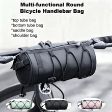 Large Capacity Adjustable Bicycle Handlebar Bag, Multi-Function Cycling Bag, Waterproof Bicycle Front Frame Bag, Portable Bicycle Rear Storage Bag, Outdoor Cycling Storage Bag, Mountain Bike And Road Bike Accessories - Multicolor - View 2