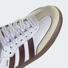 Adidas Samba OG Shoes Women's Cloud White / Maroon KJ7456| Retro Heritage Style, Timeless Silhouette - 鏽棕色 - 查看 9
