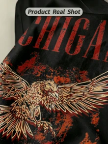 Herren Sommer Lässig Weiches Rundhals Kurzarm T-Shirt,Der Michigan Vintage Slogan Muster Grafik ist geeignet für den täglichen Gebrauch. - Schwarz - Übersicht 3