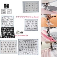 EDCUEBE7 11/16/32/42/48/52pcs Sewing Machine Presser Foot Set Compatible With Most Low Shank Sewing Machines, Complete Sewing Machine Presser Foot Kit, Home Sewing Machine Accessories, Sewing Machine Parts, DIY Sewing Accessories - Boxed Presser Feet - View 6