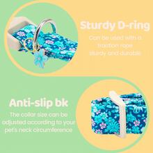 Bobo Rainbow Dog Collar, Spring/Summer Blue Floral Pet Collar, Wildflower Daisy Adjustable Pendant Collar With Lightweight Quick-Release Plastic Buckle, Suitable For Dogs - Mint Blue - View 4