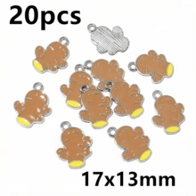 20 piezas de dijes de esmalte con forma de verduras, colgantes de chile, tomate, patata, maíz, zanahoria, dijes de comida, accesorios y hallazgos para hacer joyas DIY - verdura - Ver 13