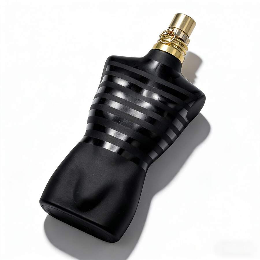 عطر JPaG Le Male Intense للرجال أو دو بارفان 125 مل - عطر حلو مكثف خشبي حار بالفانيليا، زجاجة سوداء أيقونية على شكل جذع، ثبات قوي - خشبي و ترابي - مشاهدة 1