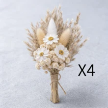 1/4/8入迷你人造花，適用於婚禮、居家裝飾、聖誕裝飾、秋季裝飾項目，可用於提升居家裝飾美感及聖誕節、萬聖節、感恩節和婚禮等節日慶祝活動 - L1 - 查看 11