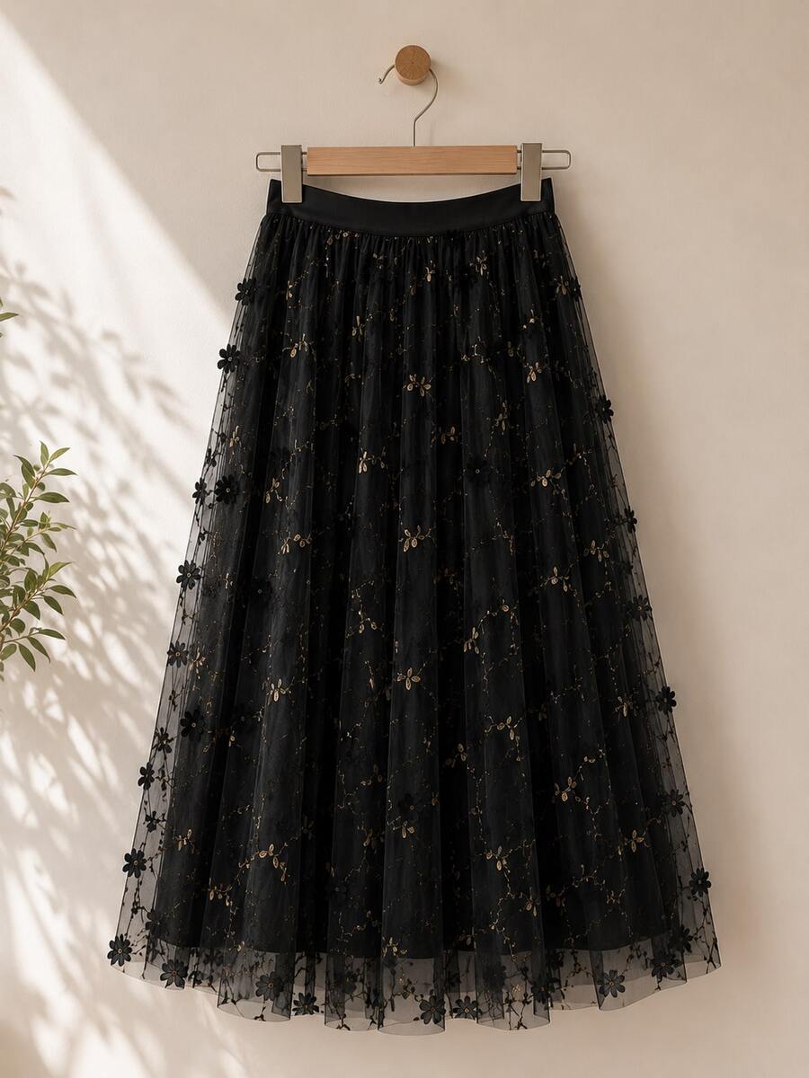 Women Skirts - Black - View 1