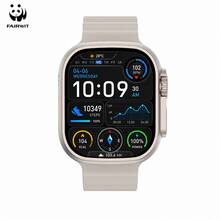 PANDA Reloj Inteligente Ultra 4 Unisex, Pantalla Táctil de 2.2" a Color, IP68 Resistente al Agua & al Sudor para Natación, Llamada Bluetooth, Esfera de Reloj Personalizada por IA, Múltiples Modos Deportivos, Compatible con Sistemas Android e iOS - Dorado - Ver 9