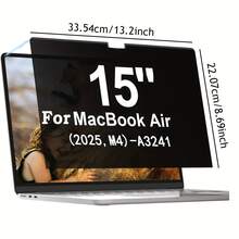 [1pc]適用於Macbook Air Pro 13.6 磁吸防窺螢幕保護貼，HD隱私膜，防藍光耐磨防刮，適用於13/14/15/16吋 NEO A18Pro - 查看 8