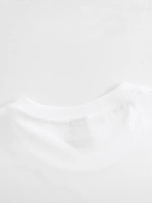 Camisetacortamangaconestampadadiablinoconguitarraredytextolo vemakehappyestilorockandrolldivertidoyrebeldeidealparasalida deociofiestasveranoDíadelaindependenciademéxicotelasuaveytanspirable - Blanco - Ver 6