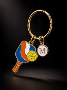 Customized Metal Enamel Pickleball Keychain, Gift For Pickleball Enthusiasts Gifts For Mother, Father, Graduation, And Teacher - Multicolored Pickles - View 4