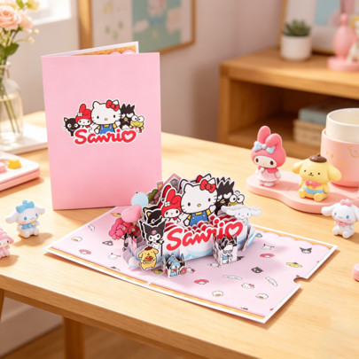 Miniso 1 Thiệp chúc mừng sinh nhật/tiệc tùng Super Mario 3D dạng pop-up, thiết kế nhân vật game ngộ nghĩnh dành cho trẻ em hâm mộ, kèm phong bì, món quà sáng tạo.