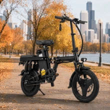 Dult Electric Bicycle, 500W Motor, 36V 15Ah Battery, 14-Inch Thick Tires, Top Speed Of 28 Miles Per Hour, Range Of 28 Miles, All-Terrain Electric Bicycle. - 加 - 查看 2