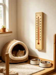 12uds Termómetro de pared de madera doble escala °C y °F, termómetro ambiental para interior hogar invernadero(20*3.8*0.7cm) - termómetro de madera - Ver 9