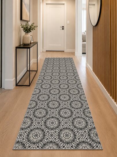 Tapete Passadeira para Corredor 1,35m x 0,45m – Antiderrapante, Confortável e Decorativo