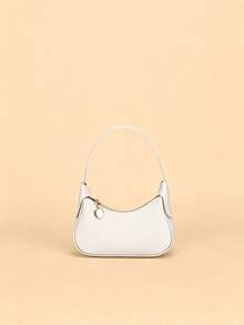 1pc Cute & Stylish Mini Handbag For Girls, Suitable For Daily Outings And Matching Clothes - White - View 2