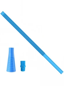 Third-Gen Extendable Vacuum Extension Hose Made Of Sturdy Plastic. Flexible Stretchable Tube Reaches Tight Corners To Remove Lint & Debris, Compatible With Most Vacuums As Household Cleaning Accessory. - الأزرق - مشاهدة 12