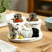 Cubulo 3D Lazy Chef Double Cavity Silicone Mold, Multipurpose Resin Mold For DIY Candle Planter Kitchen Home Decor Crafts -1pc - 1387 Reclining Chef Candlestick Mold - View 7