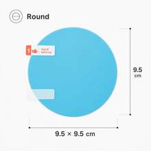 2pcs Multi-Size Car Rearview Mirror/Side Window Rainproof Film, High-Definition Transparent Water-Repellent Protective Film, Anti-Fog Waterproof Auxiliary Vision Sticker, Suitable For Most Car Rearview Mirrors/Windows For Rainy Day Driving - A - View 11