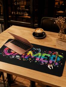 Tấm lót chuột chơi game cỡ XXXL cực lớn, siêu mịn, phủ kín toàn bộ bàn làm việc, có thể giặt, chống thấm nước, chống trượt, kích thước 39,37"X19,69", đế cao su chống trượt, bề mặt vải, nền đen, họa tiết GAMER nhiều màu sắc, tấm lót bàn phím lớn bảo vệ bàn làm việc máy tính văn phòng, tương thích với chuột có dây và không dây, sử dụng cho văn phòng, nhà và chơi game, quà tặng, quà tặng Ngày của Mẹ, quà tặng ngày lễ - Xem 9