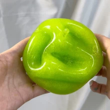 Green Apple Squeeze Ball, Clear TPR Fidget Toy, Soft Stress Relief Ball For Teens, Couples And Adults - Multicolor - View 10