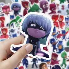 Set Stiker Kartun Piyama Pahlawan Kecil 60pcs, Stiker Laptop, Stiker Ponsel, Stiker Koper, Stiker Scrapbook, Dekorasi, Stiker Pembungkus Kado - Hitam - View 3