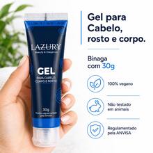 Gel Para Pintura Maquiagem Artística Corpo Cabelo E Rosto 30g Multiuso Festas Carnaval Cores Neon - Azul Neon - Visão 2