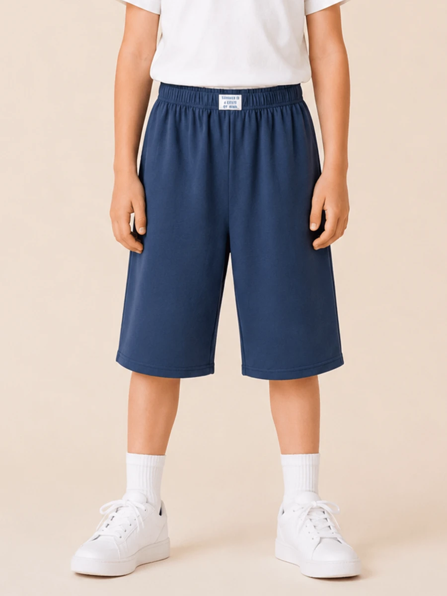 Balabala Unisex Home Pants, Soft And Comfortable Fabric, One Size, Casual Summer Loungewear - Gray Blue - View 1