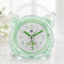 1pc Cute Pink Analog Alarm Clock, Silent Sweep No Ticking, Snooze Function, Rear Night Light Button, ABS Shell, 1 AA Battery Powered Not Included, Desktop Clock For Bedroom Bedside Office Dorm Kitchen, Birthday Christmas Gift - Multicolor - View 16