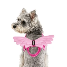 NIKOPET Cute Angel Wing Dog Vest Harness - Soft Padded No-Pull Vest With Reflective Strips, Breathable Adjustable Harness For Small, Medium, And Large Dogs, Cute Pet Walking Gear - Violet Purple - View 6