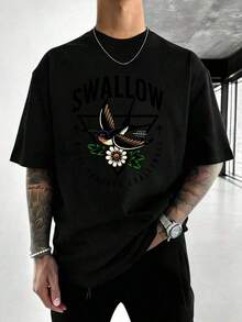 Men T-Shirts - 黑色 - 查看 2