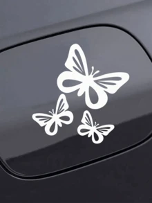 1pc Butterfly Car Decals Stickers For Gas Cap, Windows, Bumper Decoration - Multicolor - View 10