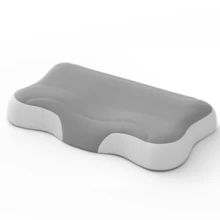 1 buah Bantal Leher Busa Memori untuk Tidur, Bantal Serviks Ergonomis untuk Tempat Tidur, Busa Memori dengan Daya Pantul Lambat untuk Tidur Nyaman, Cocok untuk Semua Posisi Tidur, Sarung Pendingin yang Dapat Dilepas dan Dicuci - Grey - View 1