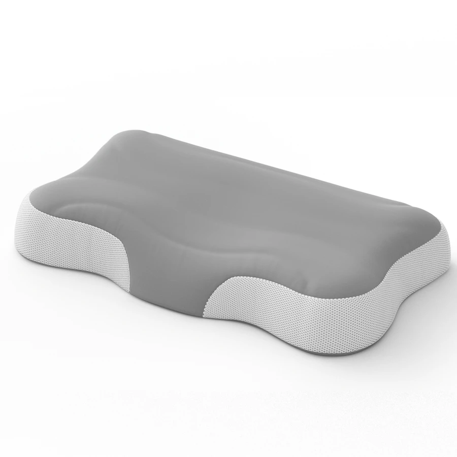 1 buah Bantal Leher Busa Memori untuk Tidur, Bantal Serviks Ergonomis untuk Tempat Tidur, Busa Memori dengan Daya Pantul Lambat untuk Tidur Nyaman, Cocok untuk Semua Posisi Tidur, Sarung Pendingin yang Dapat Dilepas dan Dicuci - Grey - View 1