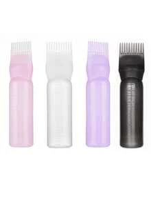 1 Stück Salon Haaröl-Applikatorflasche, professionelle Friseur-Färbekammflaschen, Friseursalon-Zubehör für Haarfärbung, Haarspangen, Haarzubehör - Verschiedenfarbig - Übersicht 2