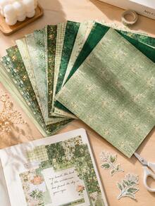 24pcs 6-Inch Double-Sided Textured Scrapbook Paper, Planner Supplies, Vintage Decorative Background Paper Pack, Suitable For Bullet Journal, Decorative Notebook, Card Making, Greeting Card Making, Photo Album Making, DIY Crafts, Paper Art Projects, Back To School Supplies - Multicolor - View 6