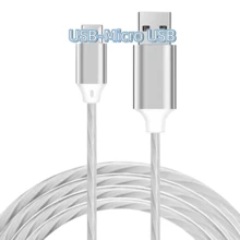 3-In-1 LED Charging Cable (1pc): Type-C, Lightning, Micro USB Interfaces - Multifunctional Charger Suitable For Smartphones, Earphones, E-Readers, Game Consoles, Power Banks And More. Great For Car, Travel And Office Use. - Multicolor - View 12