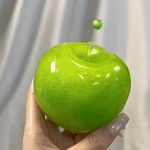 Green Apple Squeeze Ball, Clear TPR Fidget Toy, Soft Stress Relief Ball For Teens, Couples And Adults - Multicolor - View 4