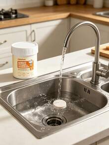 Garbage Disposal Cleaner Tablets, Household Kitchen Sink Garbage Cleaning Stain Removal Convenient Cleaning Tablets - Particles - View 1