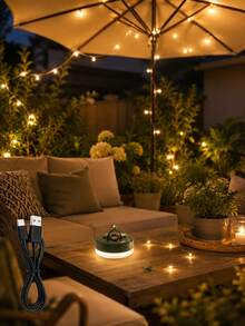 1pc Hanging Outdoor Camping Light With Retractable LED Strip For Tent Frame, Balcony, Garden And Weekend Trips - 均碼 - 查看 1
