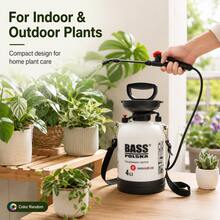 4L Manual Garden Sprayer, Portable Plant Spraying Tool With Shoulder Strap Handle And Adjustable Nozzle, Random Color - 1PC - View 2