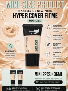 Maybelline 美寶蓮訂製粉底液無瑕版 103,分30ml和18ml兩種規格,添加水楊酸與菸鹼醯胺,控油細膩膚質,質地輕薄服帖。高遮瑕力輕鬆遮蓋痘印、泛紅瑕疵,反覆疊塗不厚重,打造柔霧霧面妝面。長效持妝防暗沉,黃皮日常底妝優選,通勤、油皮上妝適配。 - 客製化粉底液無瑕版 103 - 查看 7
